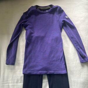 Kids Merino wool long underwear base layer (set 2)